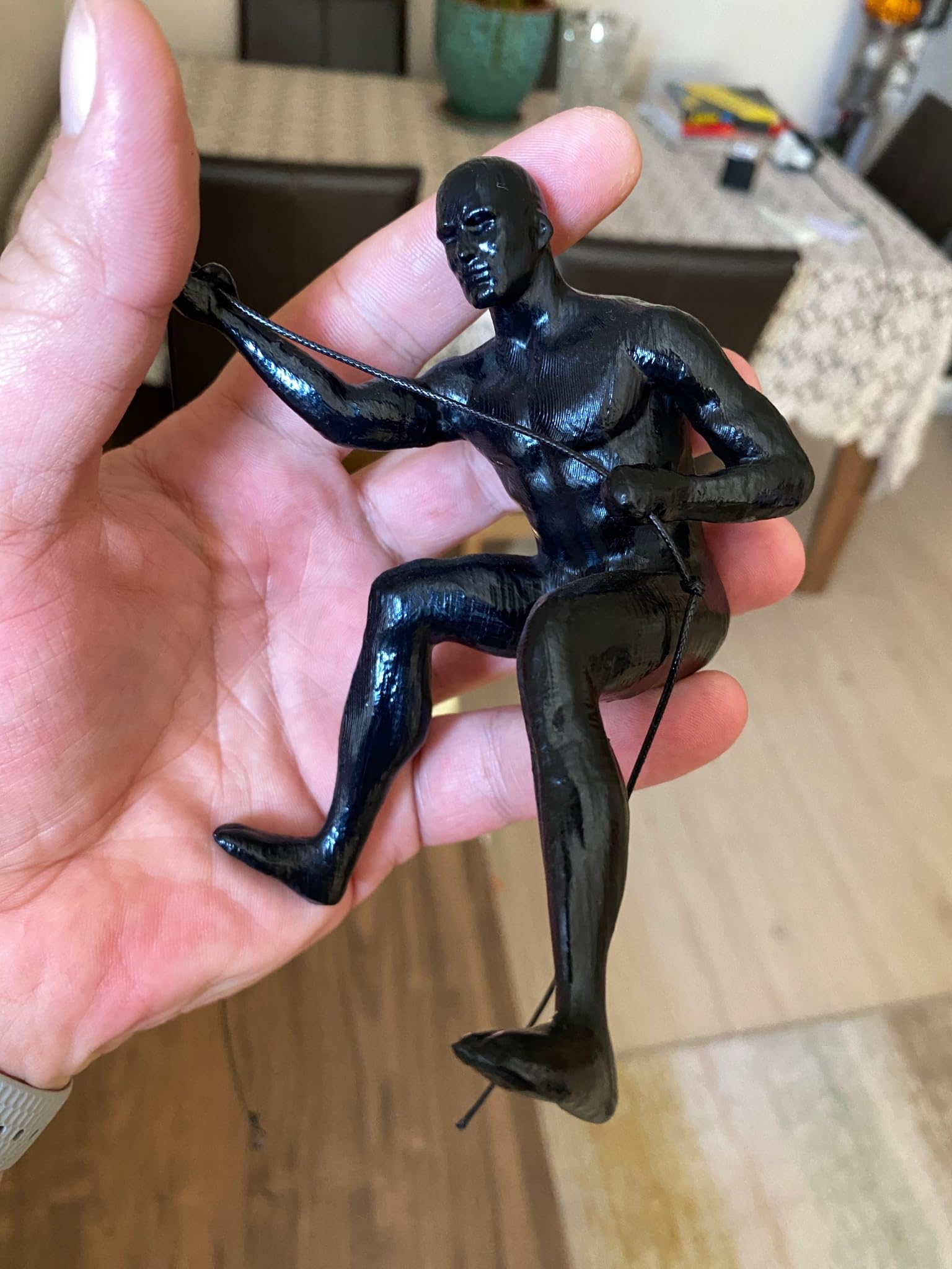 Climbing Man Wall Decor - Unique Gift for Housewarming & Her - Home & Office Decor