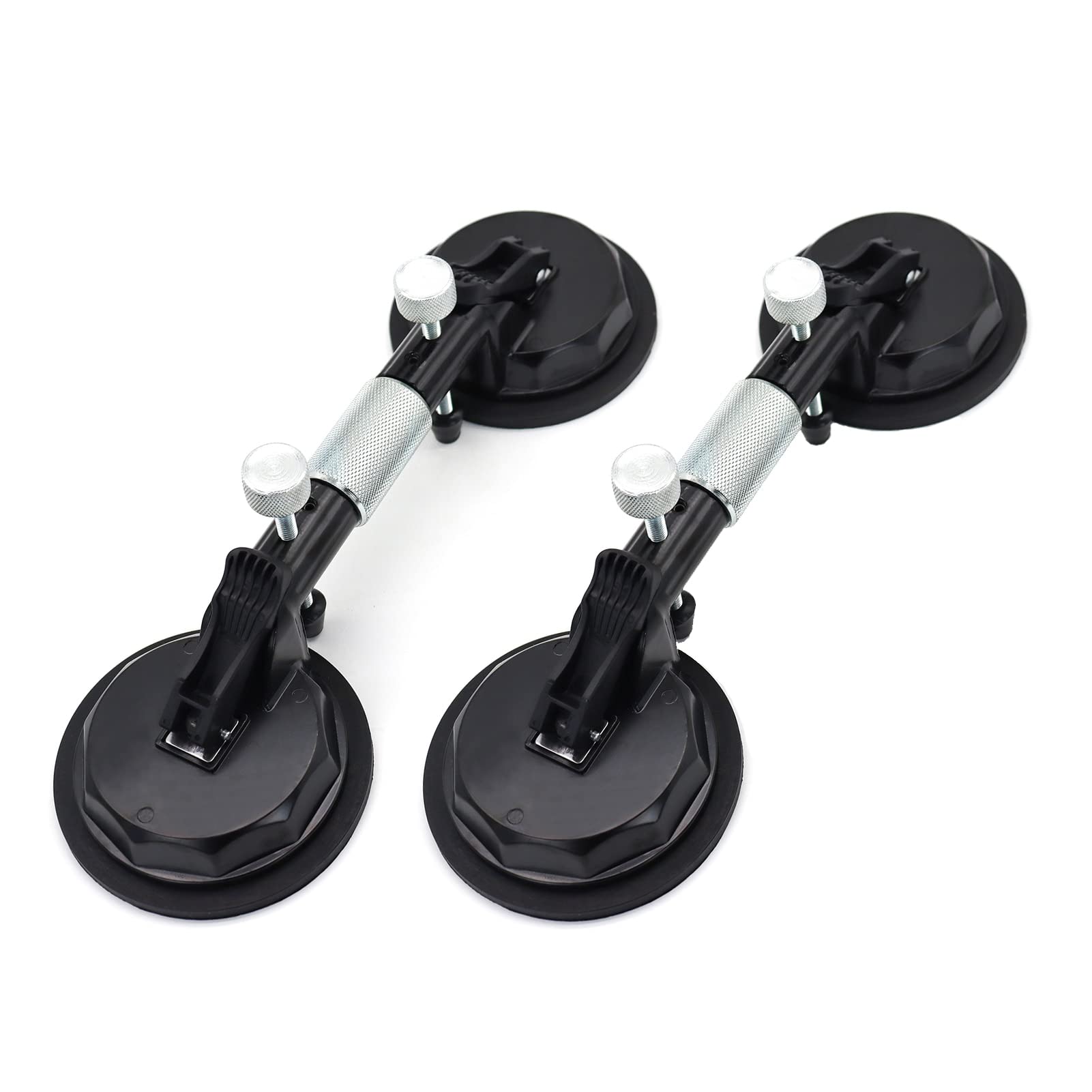 Professional Adjustable Glass Suction Cup Tile Leveling System - 2PCS Stone Seam Setter for Countertop Installation | Perfect for Joining, Leveling & Vibrating Tiles in Kitchen, Bathroom & Floor Renovations