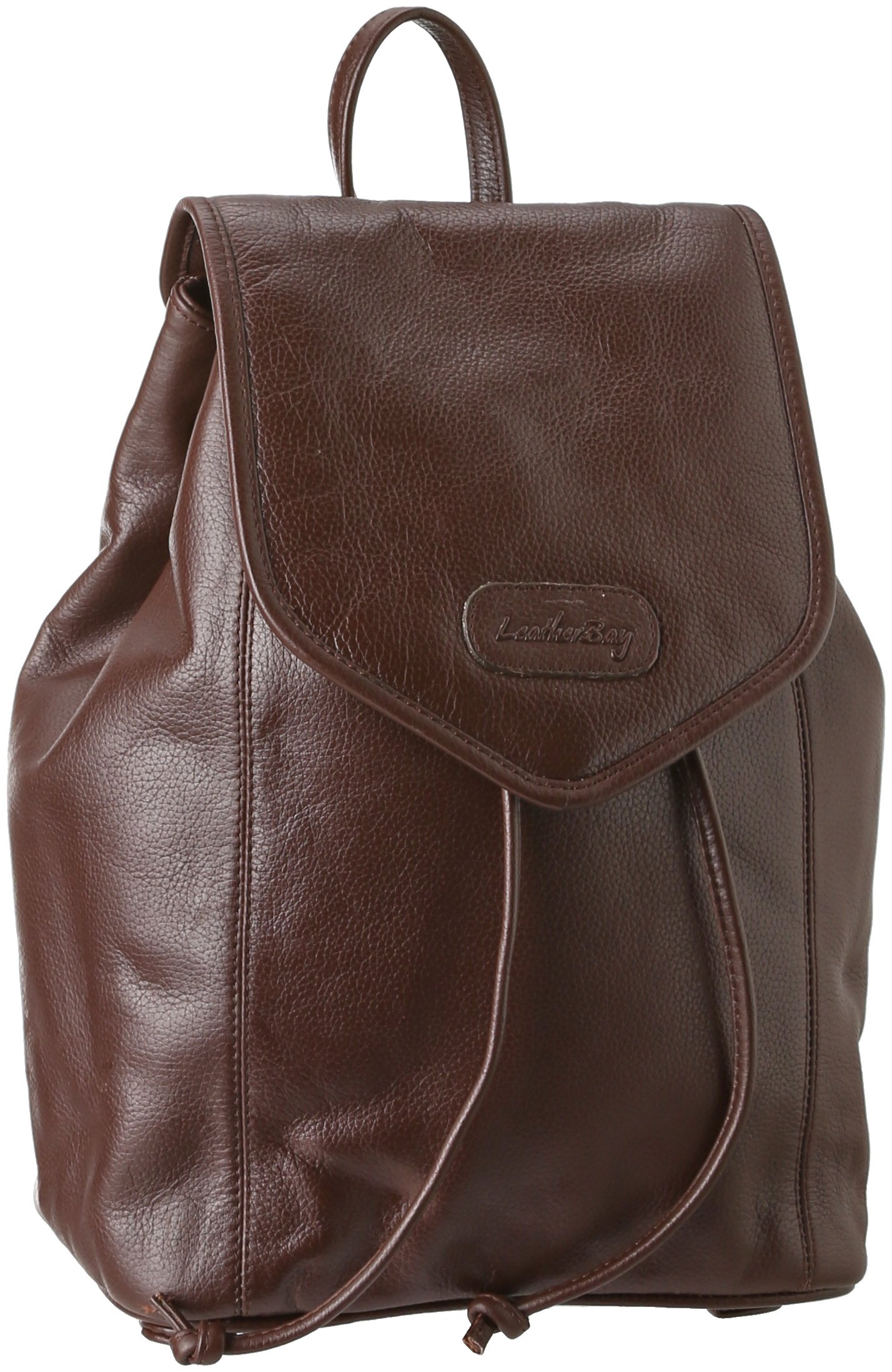 Leatherbay Genuine Leather Small Backpack for Women & Men - Stylish & Durable Mini Backpack for Travel, Work, School & Daily Use