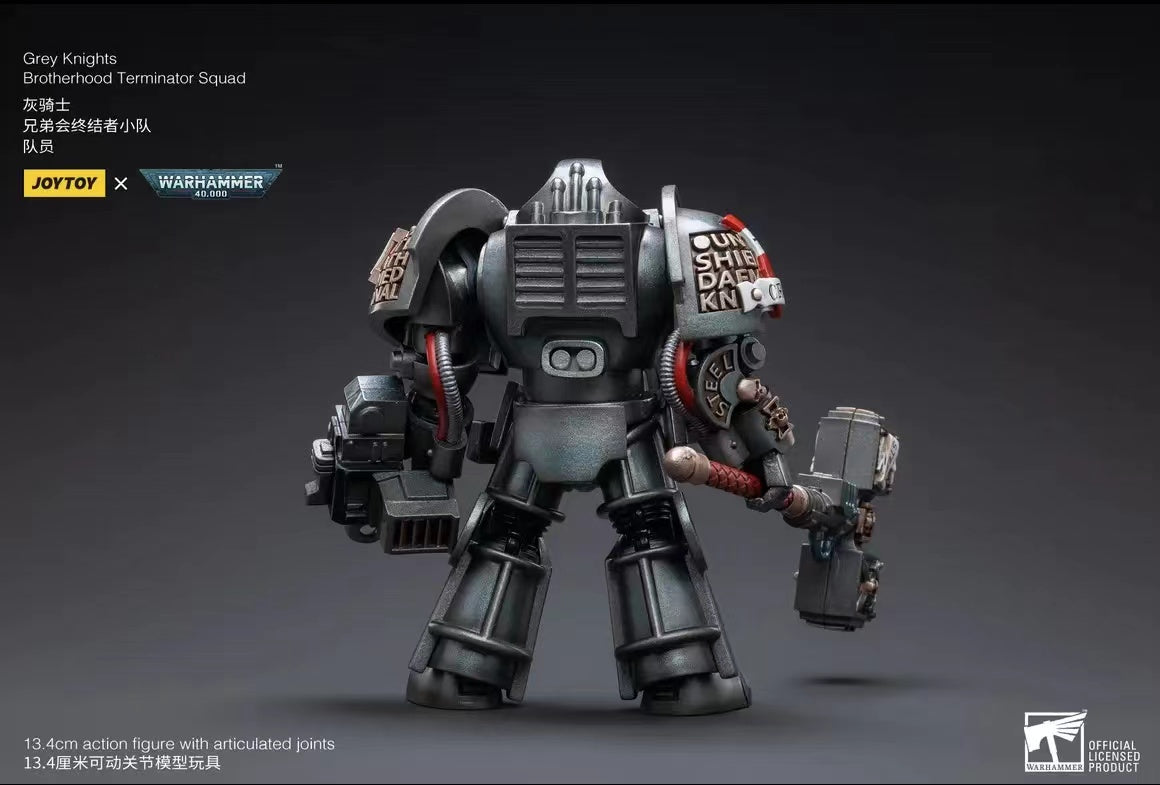 1/18 JOYTOY Warhammer 40K Grey Knights Terminator Caddon Vibova Action Figure - Reissue Collectible Model for Tabletop Gaming & Display