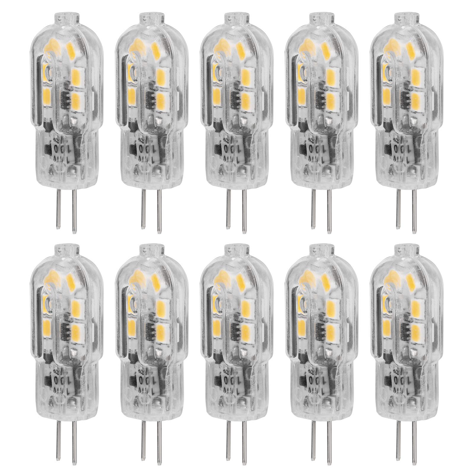 10-Pack Salaty LED Ceiling Light Bulbs - Energy Efficient, Non-Dazzling, Warm White (2700K) - Perfect for Bedroom, Living Room, Hallway, and Office Lighting