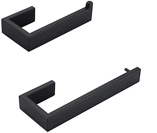 Wall Mounted Toilet Paper Holder and Towel Ring Set - 2-Piece Bathroom Hardware for Modern Homes | Perfect for Small Bathrooms & Powder Rooms