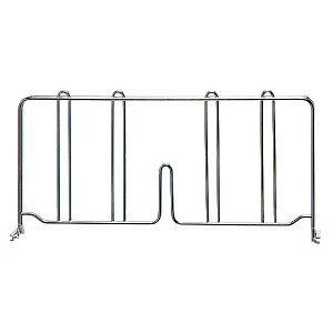Stainless Steel Wire Shelving Divider - 18 Inch Organizer for Kitchen Pantry, Closet & Garage Storage | Heavy Duty Metal Shelf Divider for Home & Office Organization