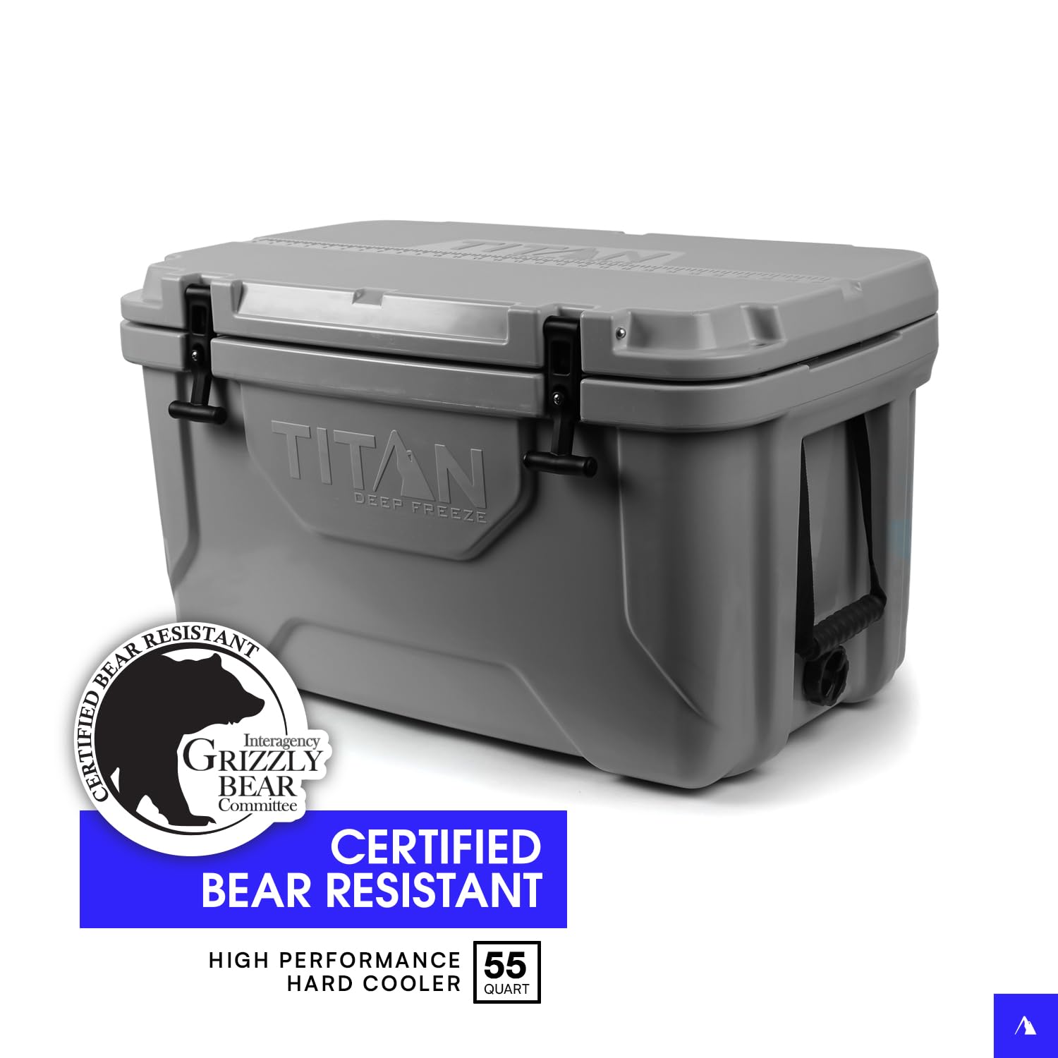 Titan Hard Ice Chest Cooler - Heavy Duty Roto-Molded Cooler with Microban Protection & Deep Freeze Insulation for Camping, Fishing, Tailgating & Outdoor Adventures