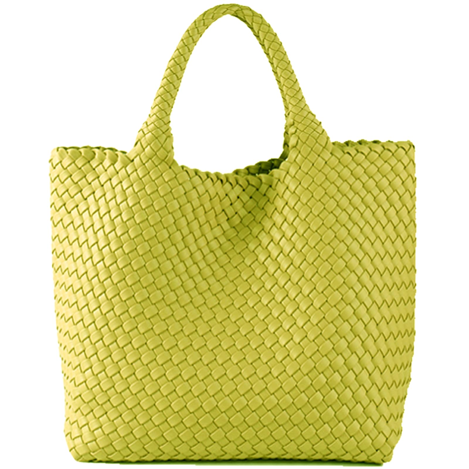 JINMANXUE Women's Fashion Woven Tote Bag - Large Capacity Shopper Bag for Travel, Work & Daily Use | Stylish Shoulder Purse & Handbag for Women