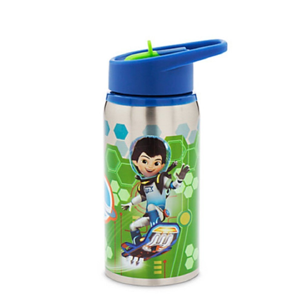 Disney Junior Miles From Tomorrowland Aluminum Water Bottle for Kids - Leak Proof, BPA Free, 16oz Insulated Stainless Steel Water Bottle - Perfect for School, Travel, and Outdoor Adventures