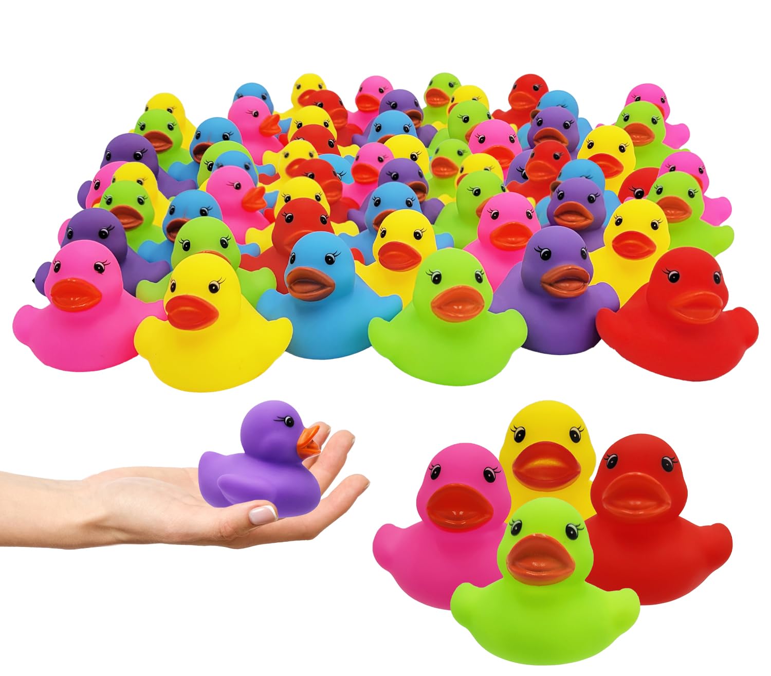 The Dreidel Company Classic Rubber Duck Toy for Kids - 500-Pack of 2