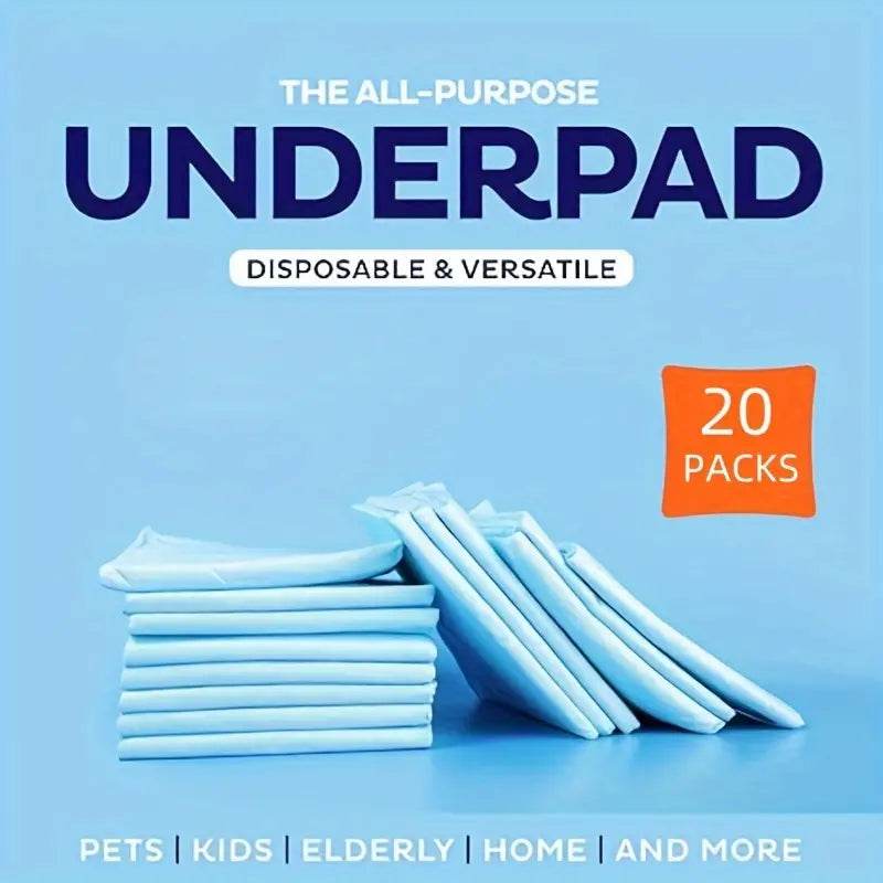 Ultra Soft Waterproof Incontinence Pads for Adults - 10 Pack Heavy Absorbency Bed Pads - Ideal for Overnight Protection, Travel & Home Care