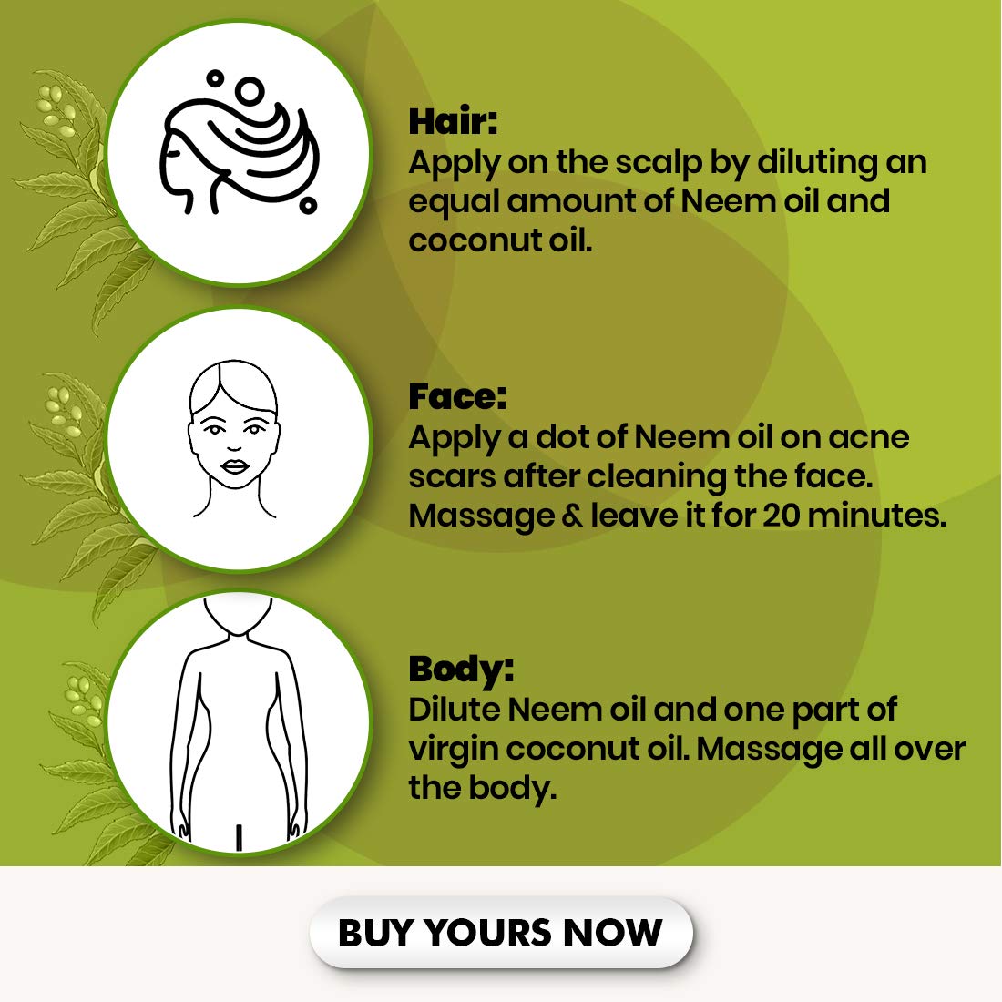 Pure Neem Oil for Hair, Skin & Face - 100% Natural Neem Seed Extract (100ml) | Reduces Acne, Pimples & Fungal Infections | Organic Hair Growth Treatment & Skin Care Solution | Perfect for Daily Skincare Routine & Natural Remedies