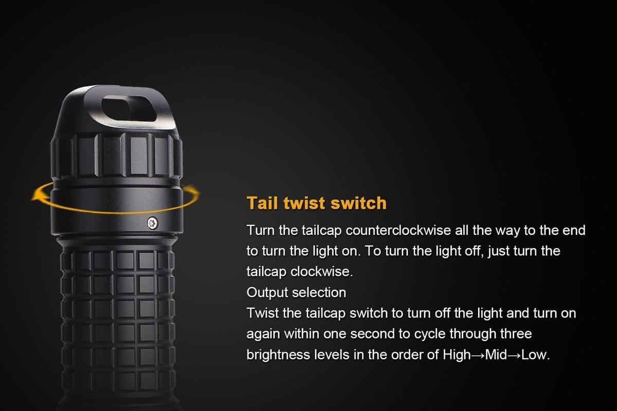 Fenix SD10 Flashlight - High-Powered LED Tactical Flashlight for Outdoor, Camping, and Emergency Use