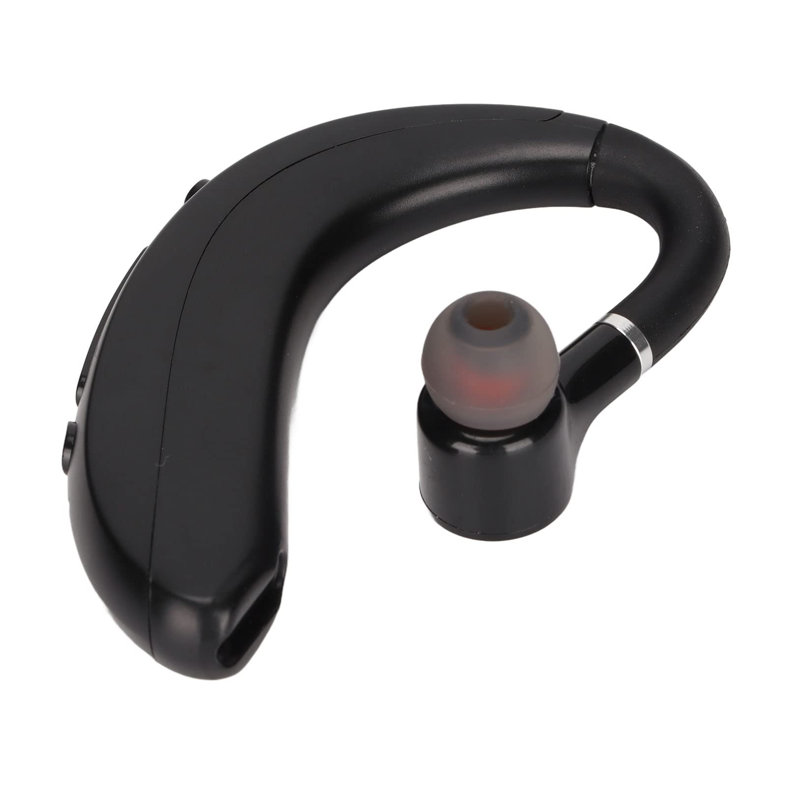 Wireless Bluetooth Earpiece for Business - Single Ear Headset with Noise Cancelling, Sweatproof & Long Battery Life for iPhone iOS - Perfect for Calls, Driving & Office Use