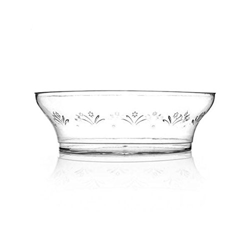 Simcha Collection 6 oz Clear Plastic Bowls - Bulk Pack of 240 - Perfect for Parties, Catering & Food Storage
