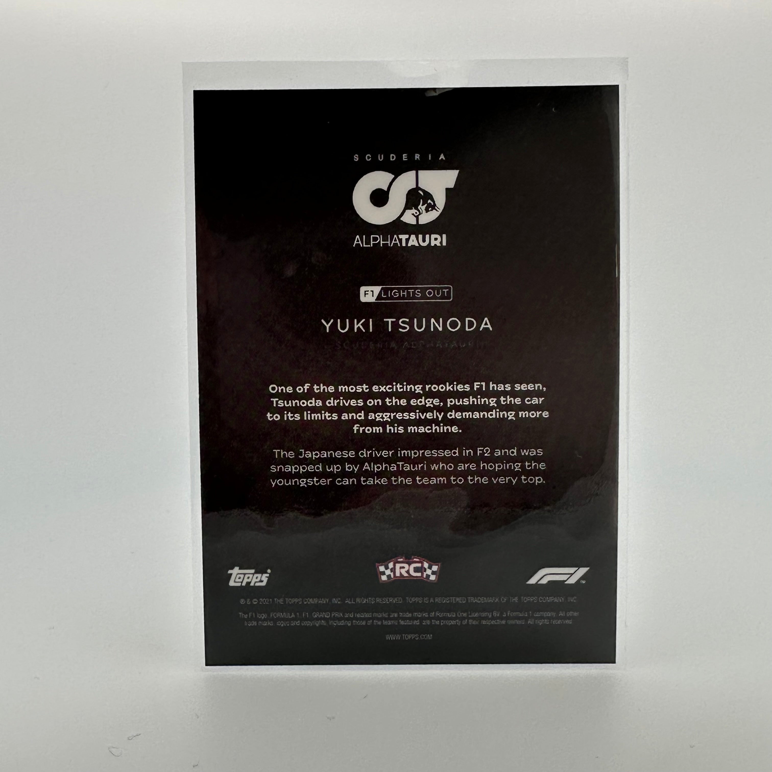 Yuki Tsunoda F1 Racing Driver 54/75 Green Parallel Collectible Card - Perfect for F1 Fans, Sports Memorabilia Collectors, and Trading Card Enthusiasts