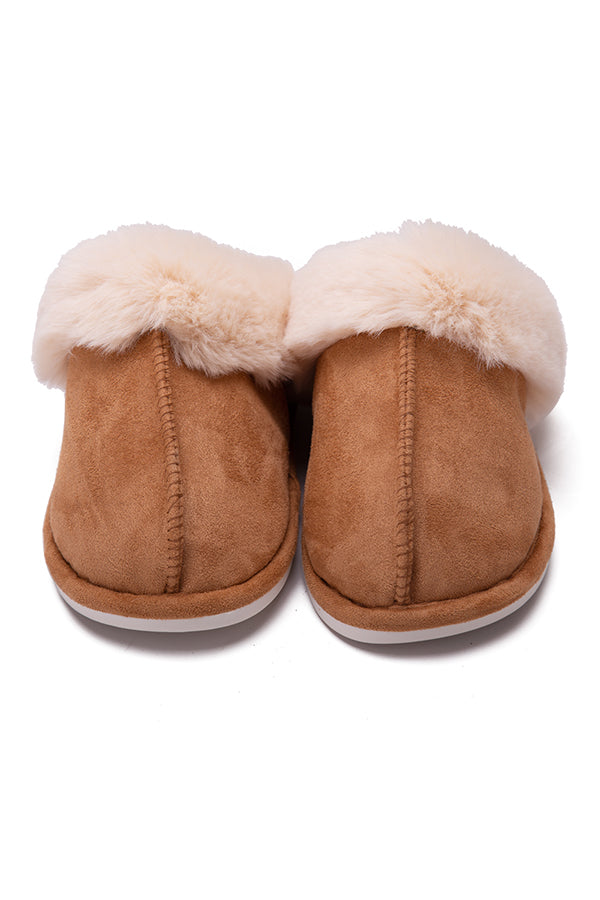 Cozy Plush Cotton Slippers for Women & Men - Soft Indoor House Shoes with Non-Slip Sole - Perfect for Winter, Home, Office and Hotel Use