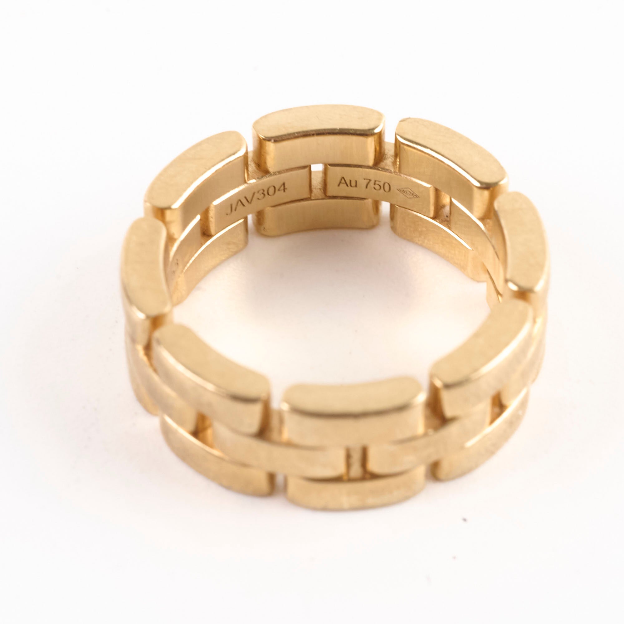 Cartier MAILLON PANTHÈRE 18K Yellow Gold Ring Size 53 - Luxury Jewelry for Women, Perfect for Weddings, Anniversaries & Special Occasions