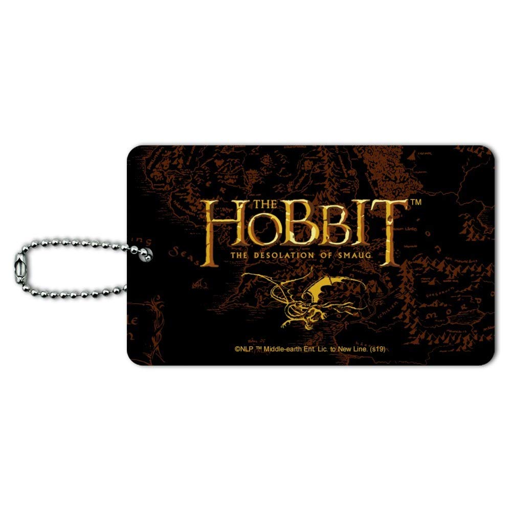 The Hobbit The Desolation of Smaug Logo Luggage Tag - Durable Suitcase ID Card for Carry-On Bags - Perfect for Travel, Conventions & Tolkien Fan Gifts