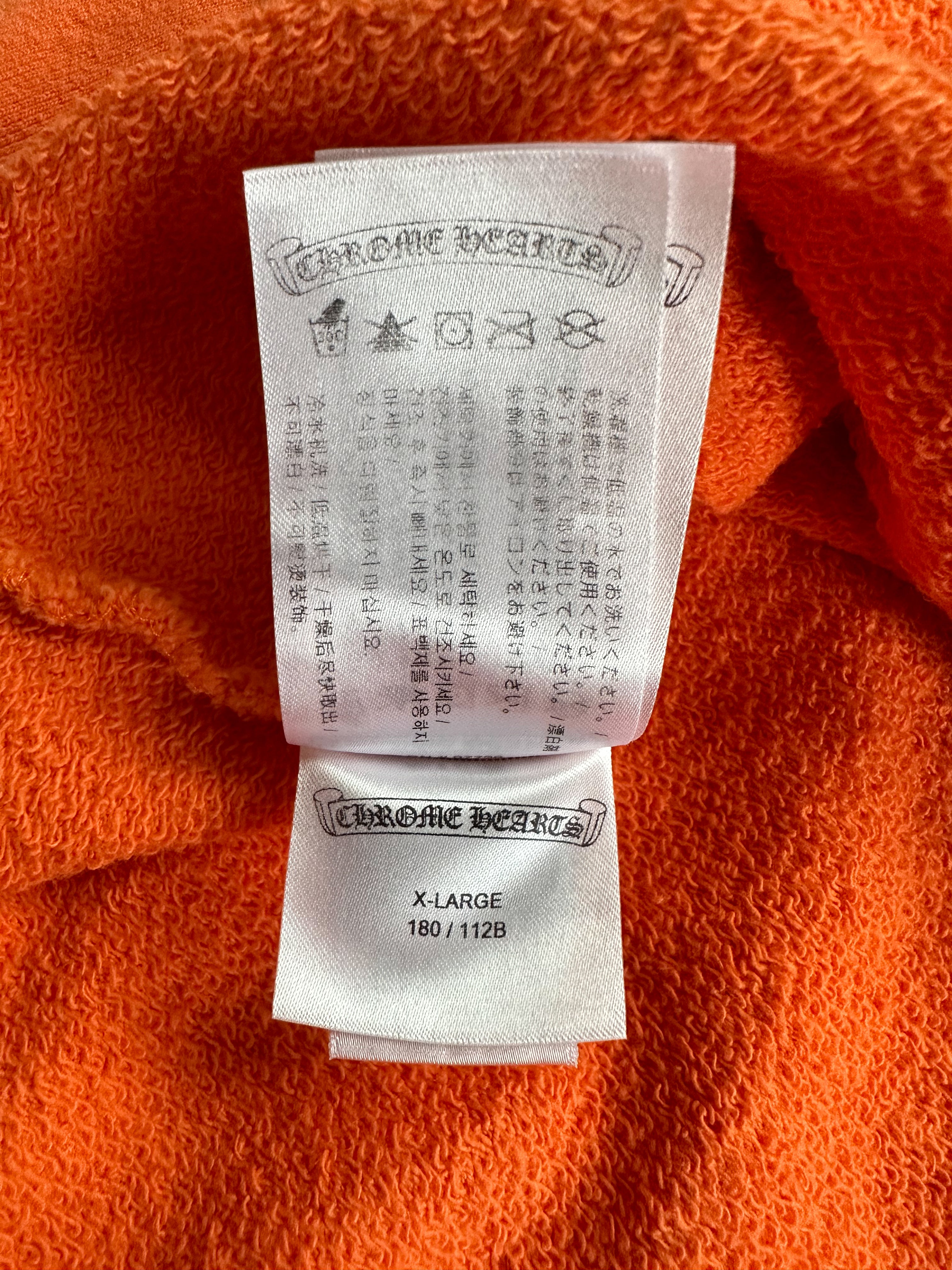 Chrome Hearts Orange & Black Dagger Logo Sweater - Stylish Gothic Knitwear for Men & Women | Perfect for Streetwear, Concerts & Fashion Statements
