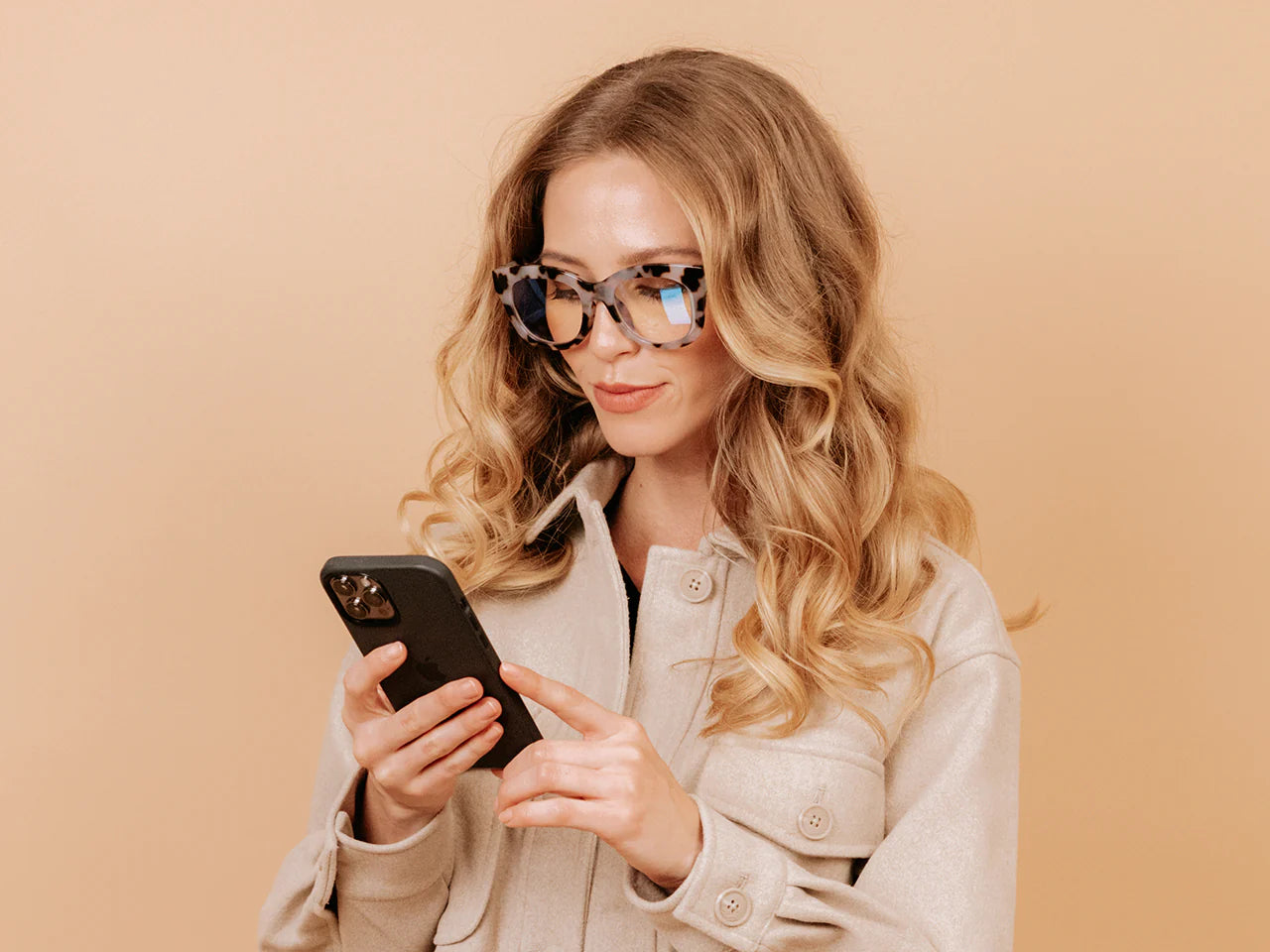 Blue Light Blocking Reading Glasses - White Tortoiseshell Frame for Computer & Screen Use - Reduce Eye Strain for Work & Reading
