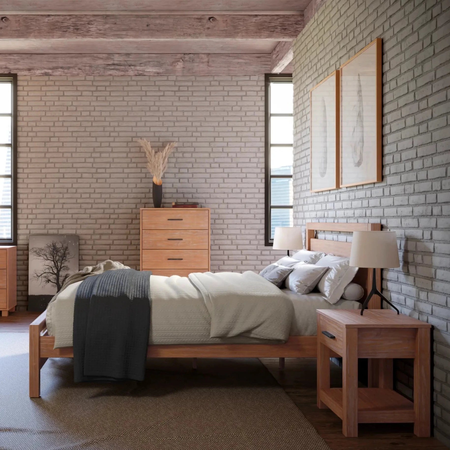 5-Piece Loft Bedroom Set - Space-Saving Furniture for Small Rooms, Dorms & Apartments | Includes Bed, Desk & Storage | Modern & Stylish Design
