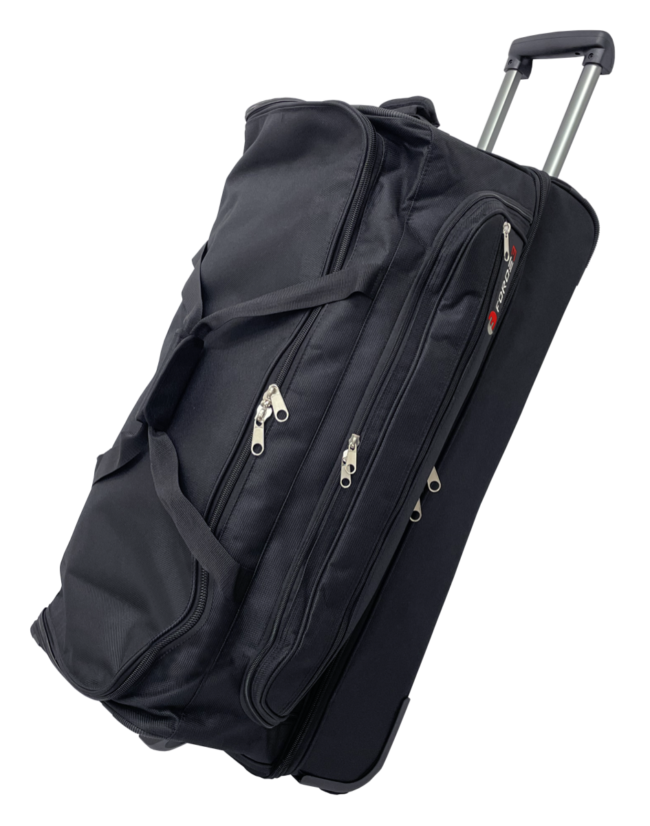 FORCE3 Ultimate Rolling Equipment Bag - Durable Heavy-Duty Sports Gear Storage with Wheels for Baseball, Football, Gym & Travel - Perfect for Athletes, Coaches and Team Equipment Transport