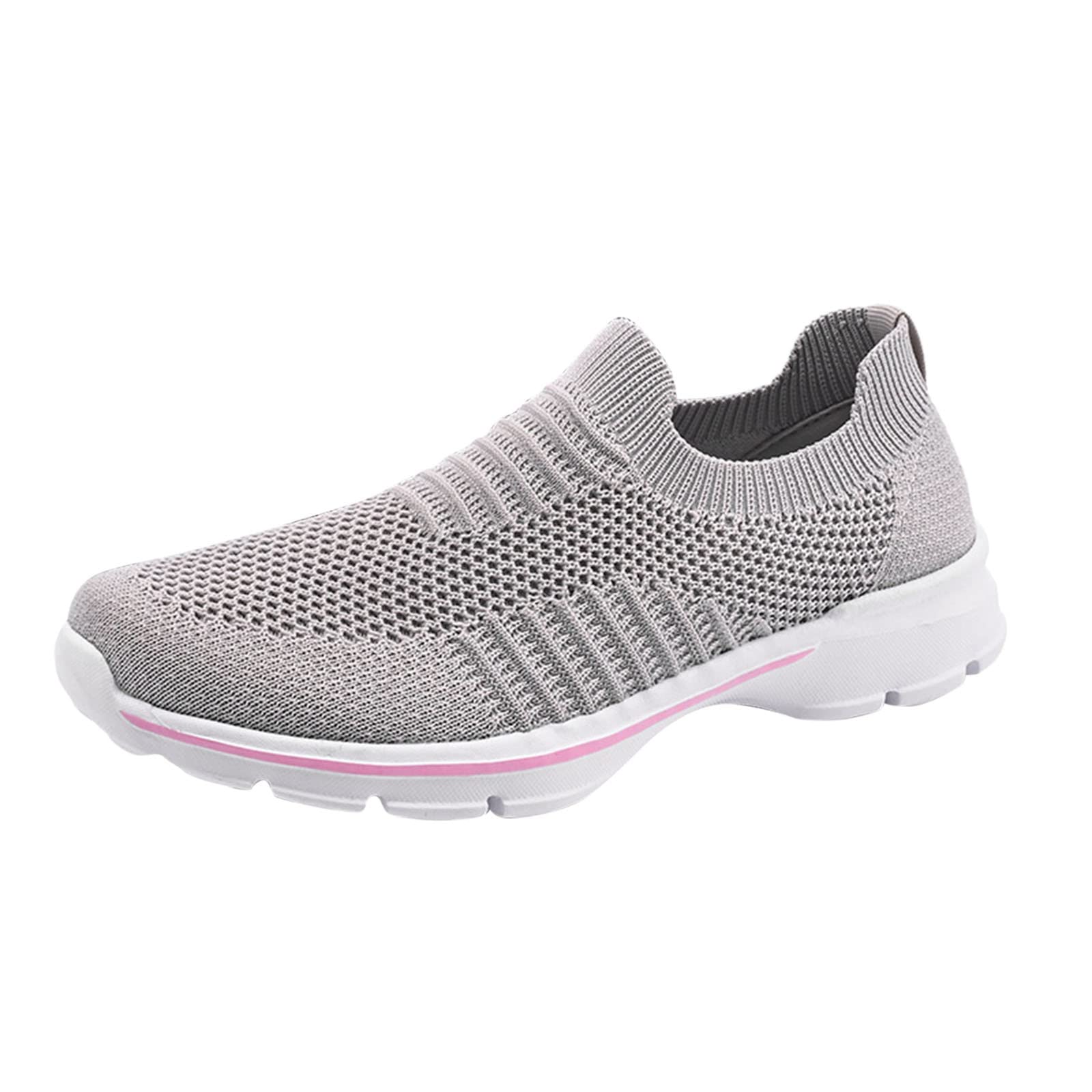 Women's Breathable Mesh Slip-On Walking Shoes - Soft Sole Casual Sneakers for Ladies | Comfortable & Lightweight for Sports, Workout & Everyday Wear