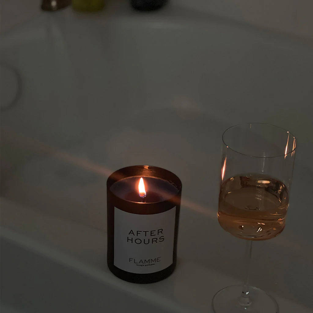 Flamme After Hours Scented Candle - Premium Soy Wax, Long-Lasting Fragrance for Relaxation & Aromatherapy - Perfect for Home, Office, Spa & Romantic Evenings