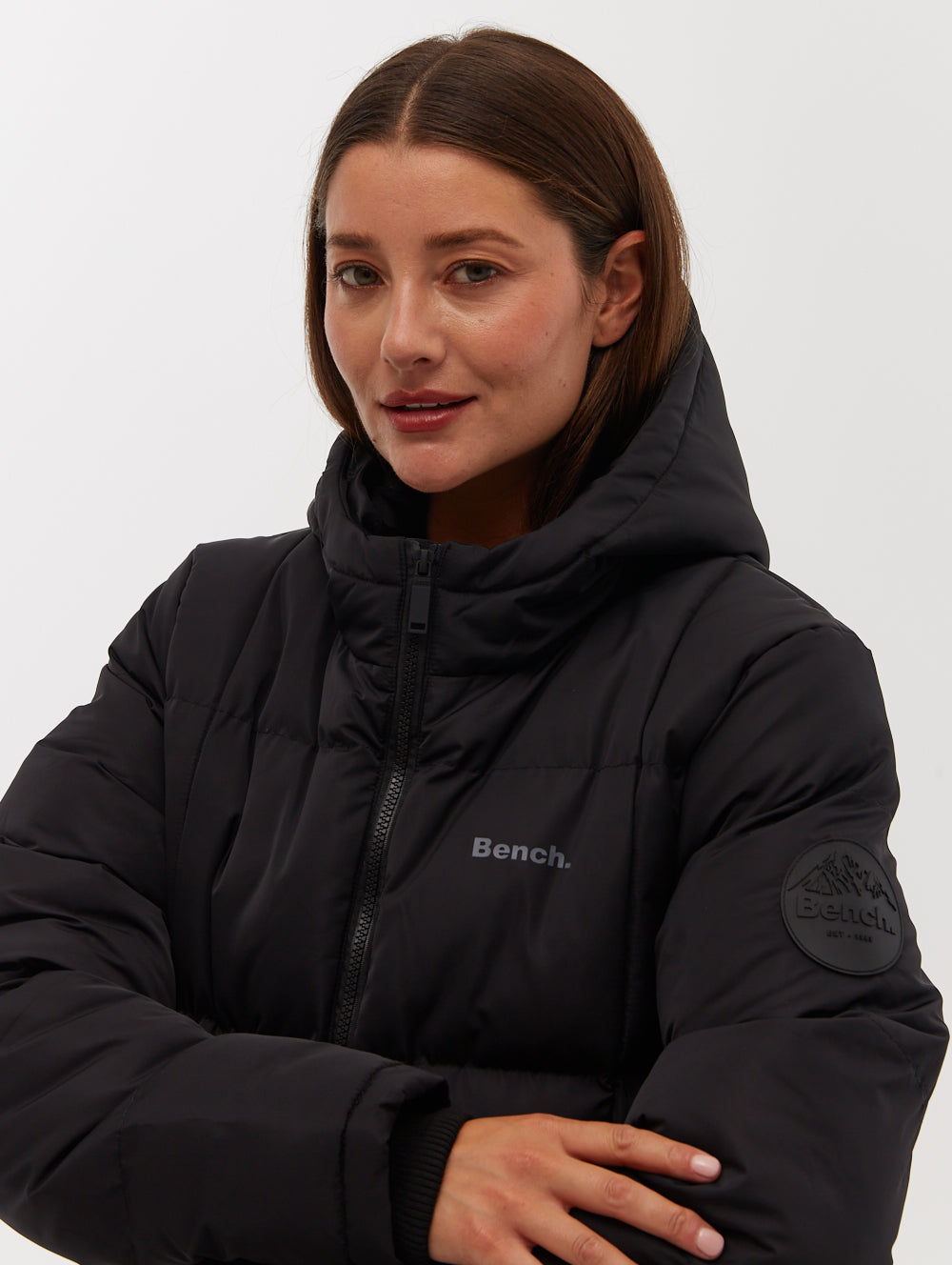 Polli Long Puffer Parka for Women - Winter Warm Hooded Down Jacket with Waterproof Shell - Perfect for Snowboarding, Skiing & Cold Weather Outdoor Activities