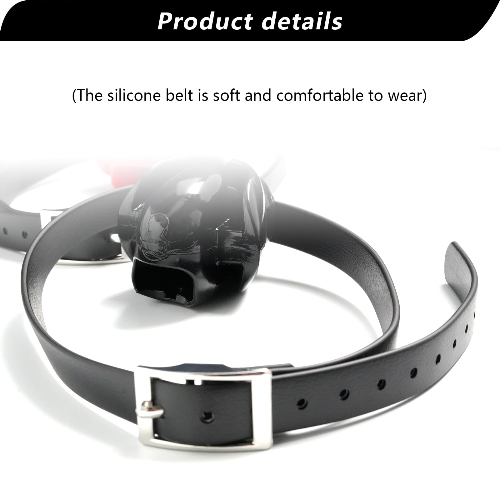 Premium Adjustable Silicone Open Mouth Gag Ball for BDSM & Fetish Play - Black Adult Bondage Toy with Tongue Retainer for Couples & Men - Perfect for Roleplay, Sensory Deprivation & Spice Up Your Intimate Moments