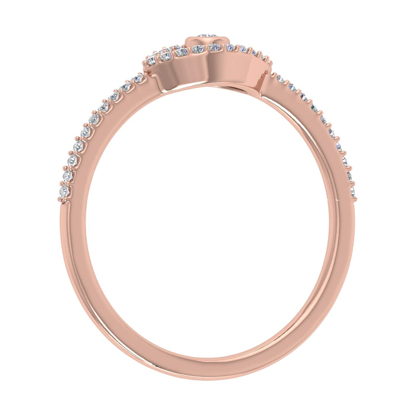 1/10 Carat Evil Eye Diamond Ring in 10K Solid Gold - IGI Certified for Protection & Style | Elegant Jewelry Gift for Women, Bridesmaids, Birthday, Anniversary