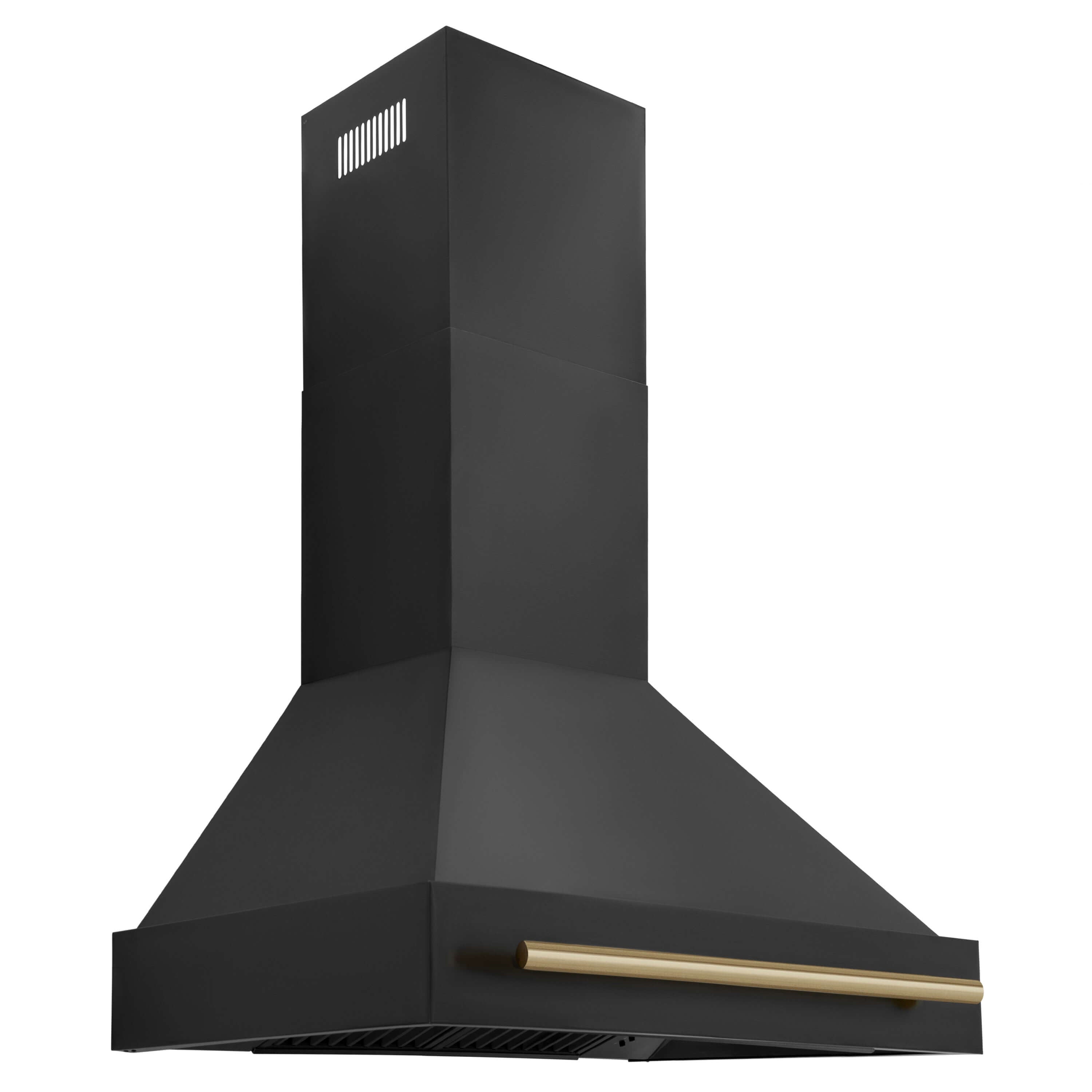 ZLINE Autograph Edition 30-inch Black Stainless Steel Dual Fuel Range with Range Hood - Champagne Bronze Accents (2AKP RABRH30 CB) | Professional Kitchen Package for Home Chefs & Modern Cooking Enthusiasts