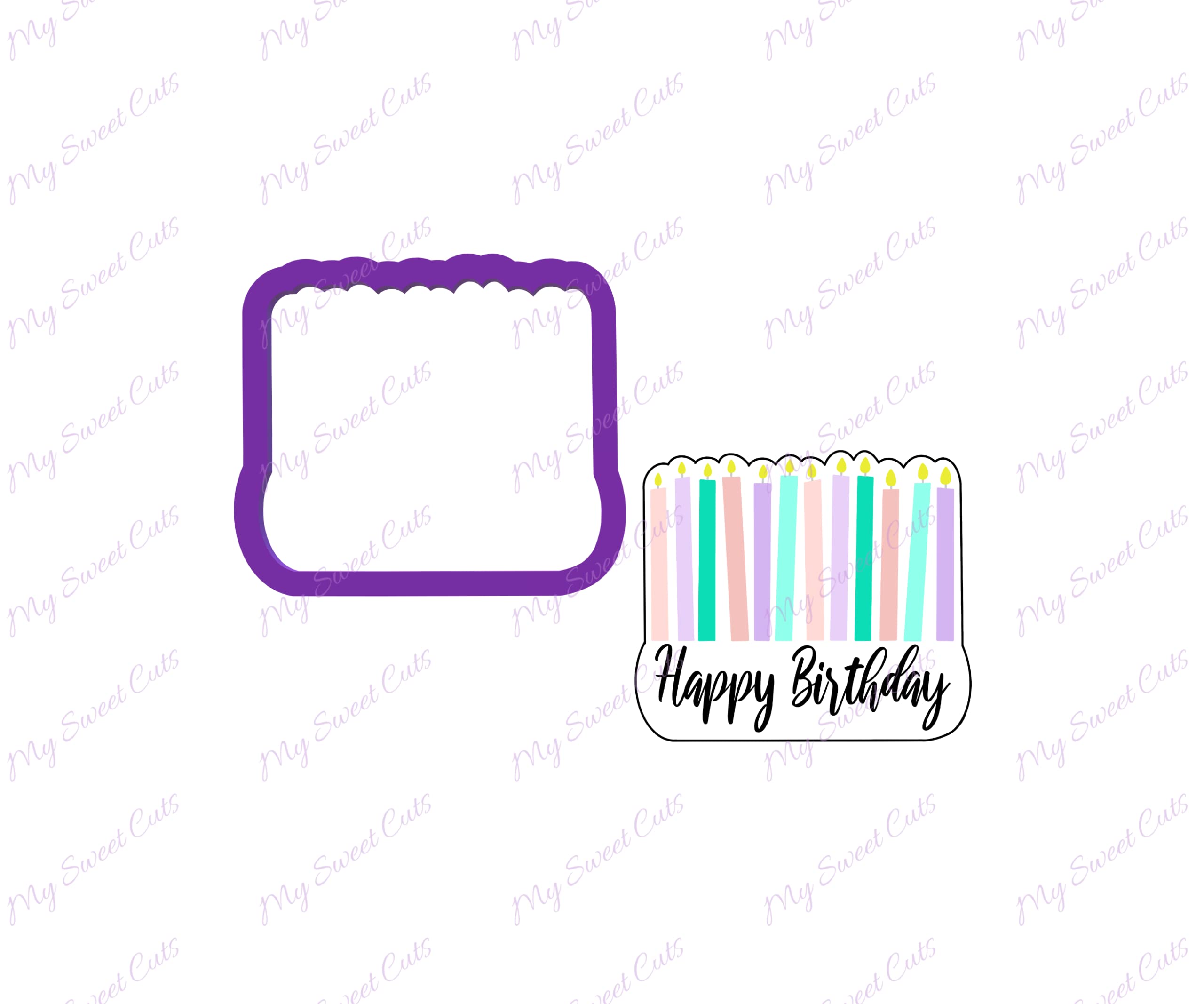 Birthday Candles Cookie Cutter Set - Stainless Steel Baking Tools for Birthday Cake Decorations - Perfect for DIY Cookies, Cupcakes & Party Treats