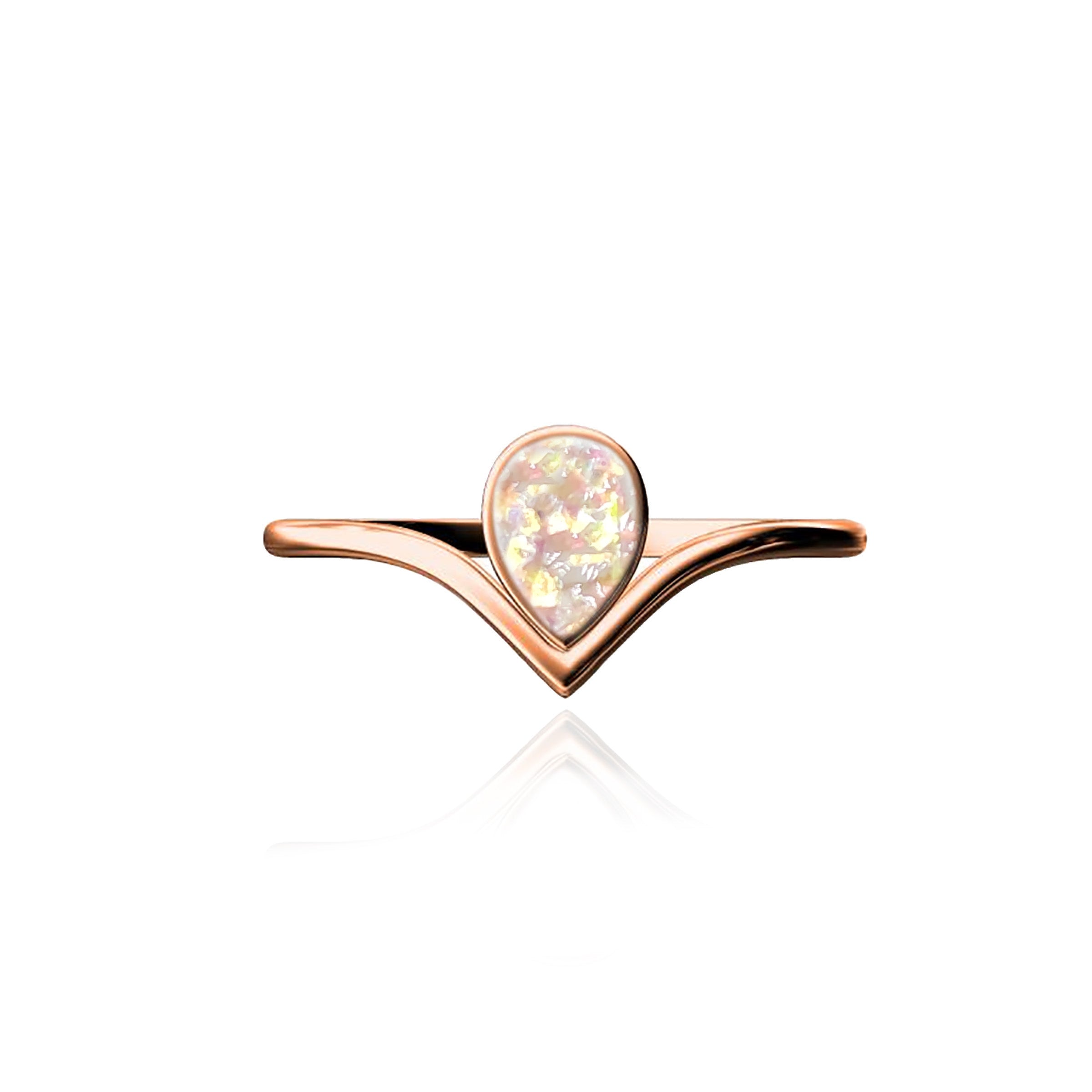 TenderDrop Solid Gold Ashes Ring for Men & Women - Elegant Memorial Jewelry for Loved Ones - Perfect for Remembrance, Gifts & Special Occasions
