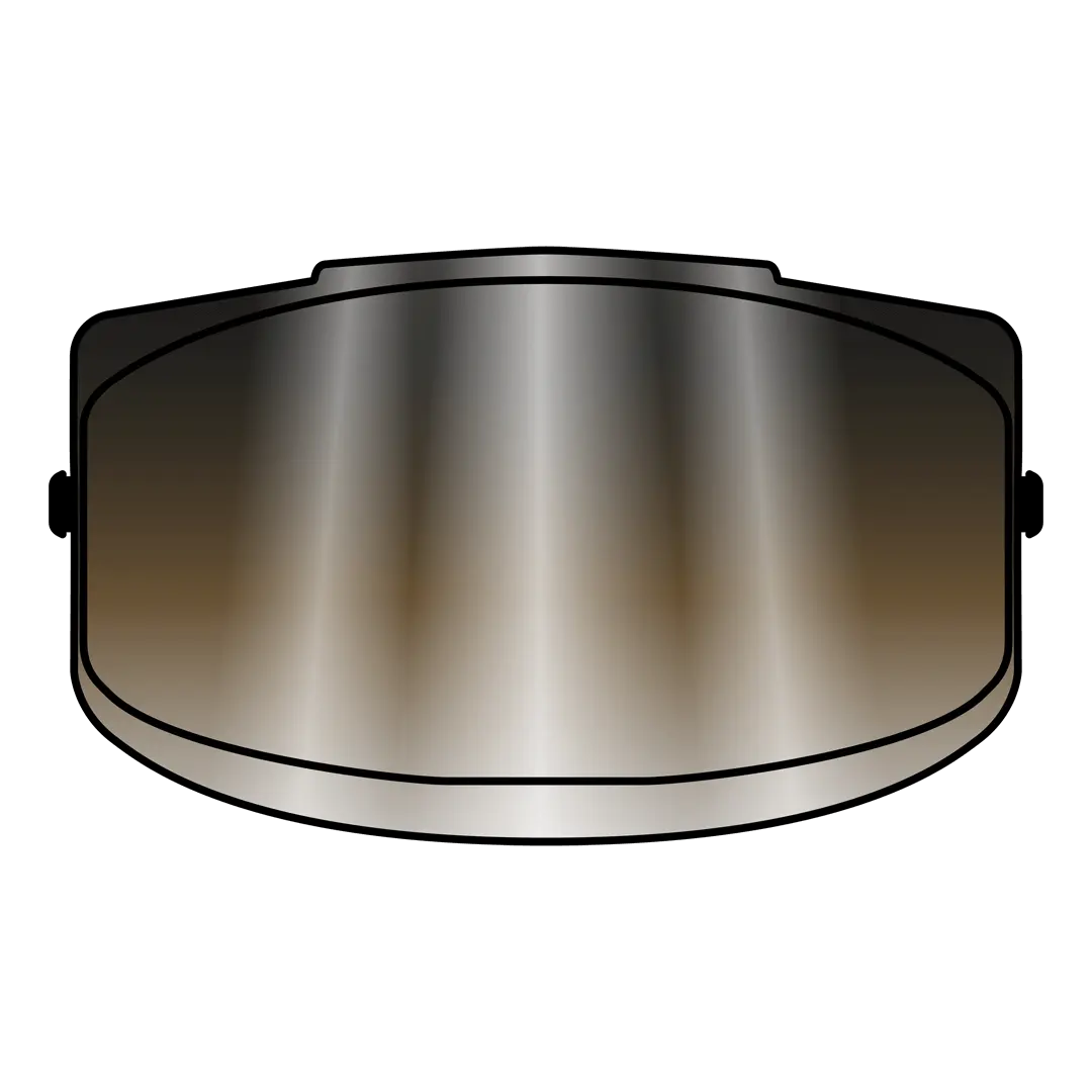 Airoh GP 800 Motorcycle Helmet Visor - Silver Mirror Shield for Off-Road & Street Riding - Enhanced Visibility & UV Protection