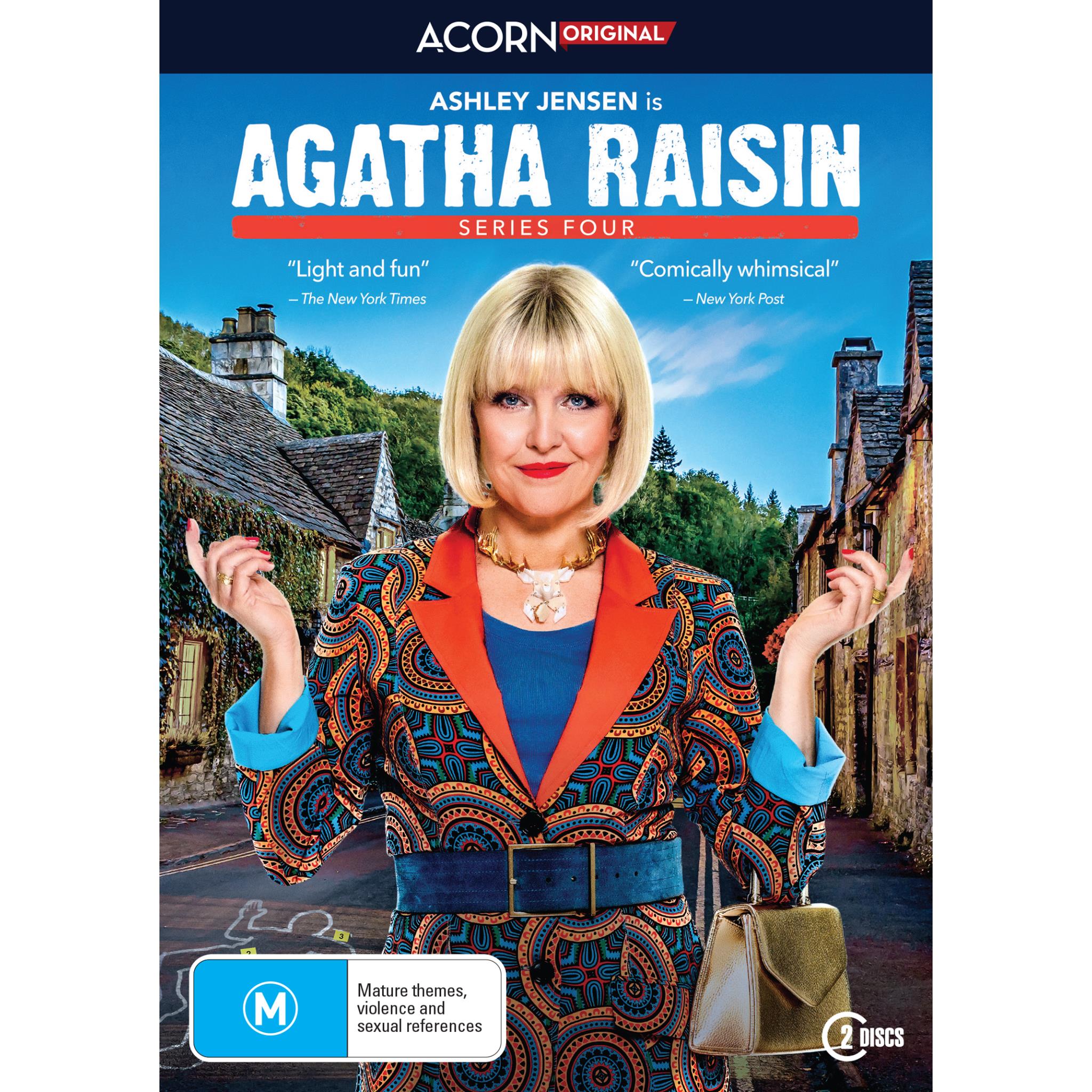 Agatha Raisin Series 4 DVD Box Set - Complete Season | British Mystery TV Show | Perfect for Crime Drama Fans & Cozy Mystery Lovers