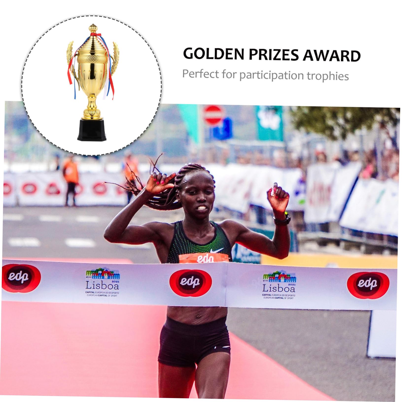 WESIEVYA Mini Gold Plastic Trophy Award - Reusable Winner Prize for Football Soccer Sports, Kids Party Favors, Team Recognition & Achievement Awards - Perfect for Tournaments, School Events & Office Incentives