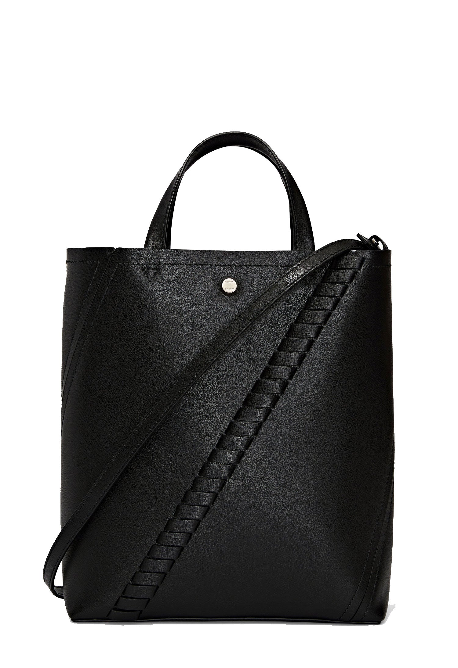 Premium PS Hex Tote Bag - Genuine Leather, Stylish Black Handbag for Women - Perfect for Work, Travel & Everyday Use
