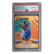 James Harden Autographed 2009 Panini #303 Rookie Card PSA/DNA Gem Mint 10 - Perfect for NBA Memorabilia Collections, Sports Fan Gifts & Investment Pieces