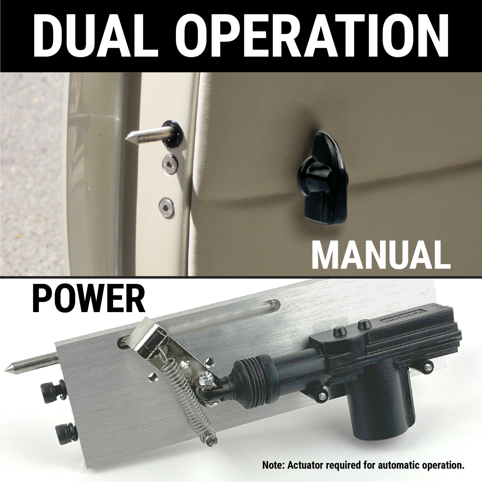 1902-1908 Cadillac Runabout & Tonneau Suicide Door Safety Lock Kit - Manual Spring Loaded Bolt Rod System - Vintage Car Restoration & Classic Auto Parts Replacement
