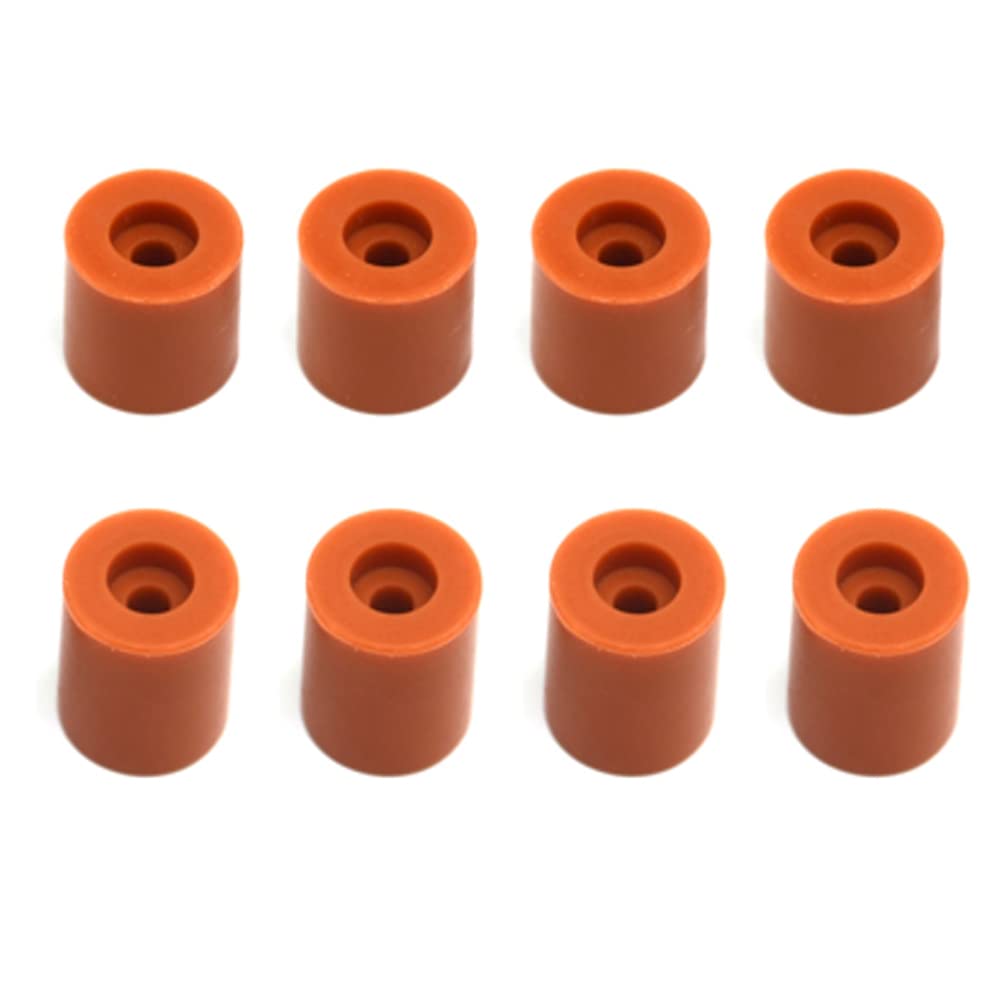 Zeberoxyz 4pcs Aluminum Hand Twist Leveling Nuts (60mm) + 8pcs Heatbed Silicone Leveling Columns for CR-10/CR10S/Ender 3/3 V2/Ender 3 Pro/Ender 5 - Perfect for 3D Printer Bed Leveling & Stability