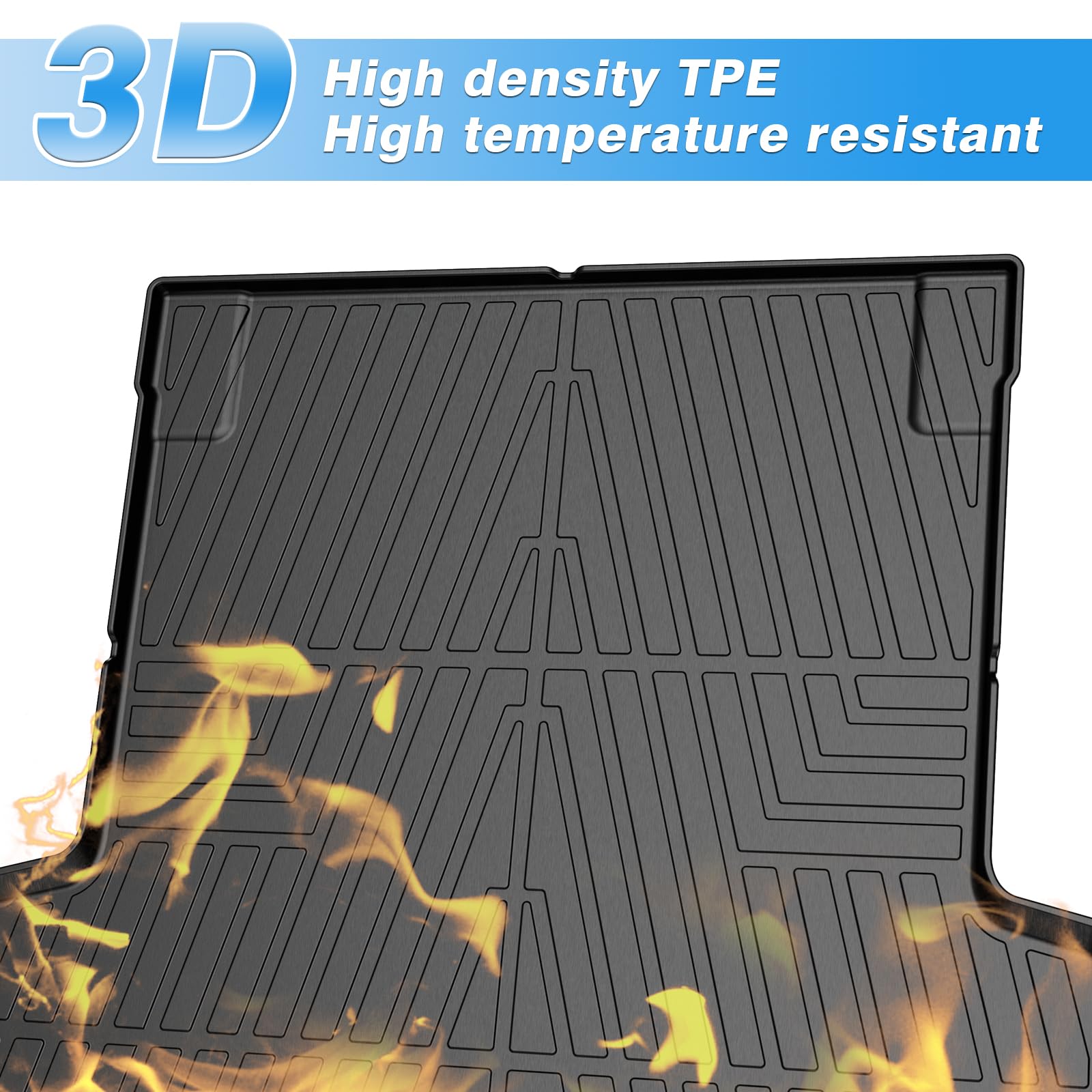 2020-2025 Jeep Gladiator JT Truck Bed Mat - Heavy Duty All Weather TPE Bed Liner for 5 FT Pickup Truck Accessories (Black) - Perfect for Hauling, Camping & Off-Road Protection