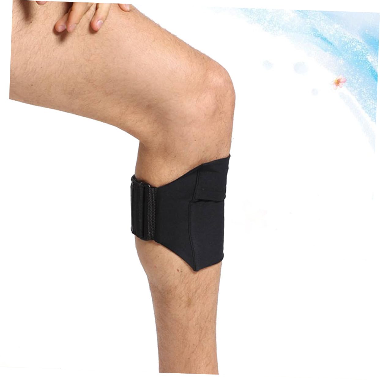 Universal Phone Holder for Running & Leg Exercise - Adjustable Hook & Loop Tape for Secure Phone Storage - Perfect for Jogging, Gym Workouts & Outdoor Activities