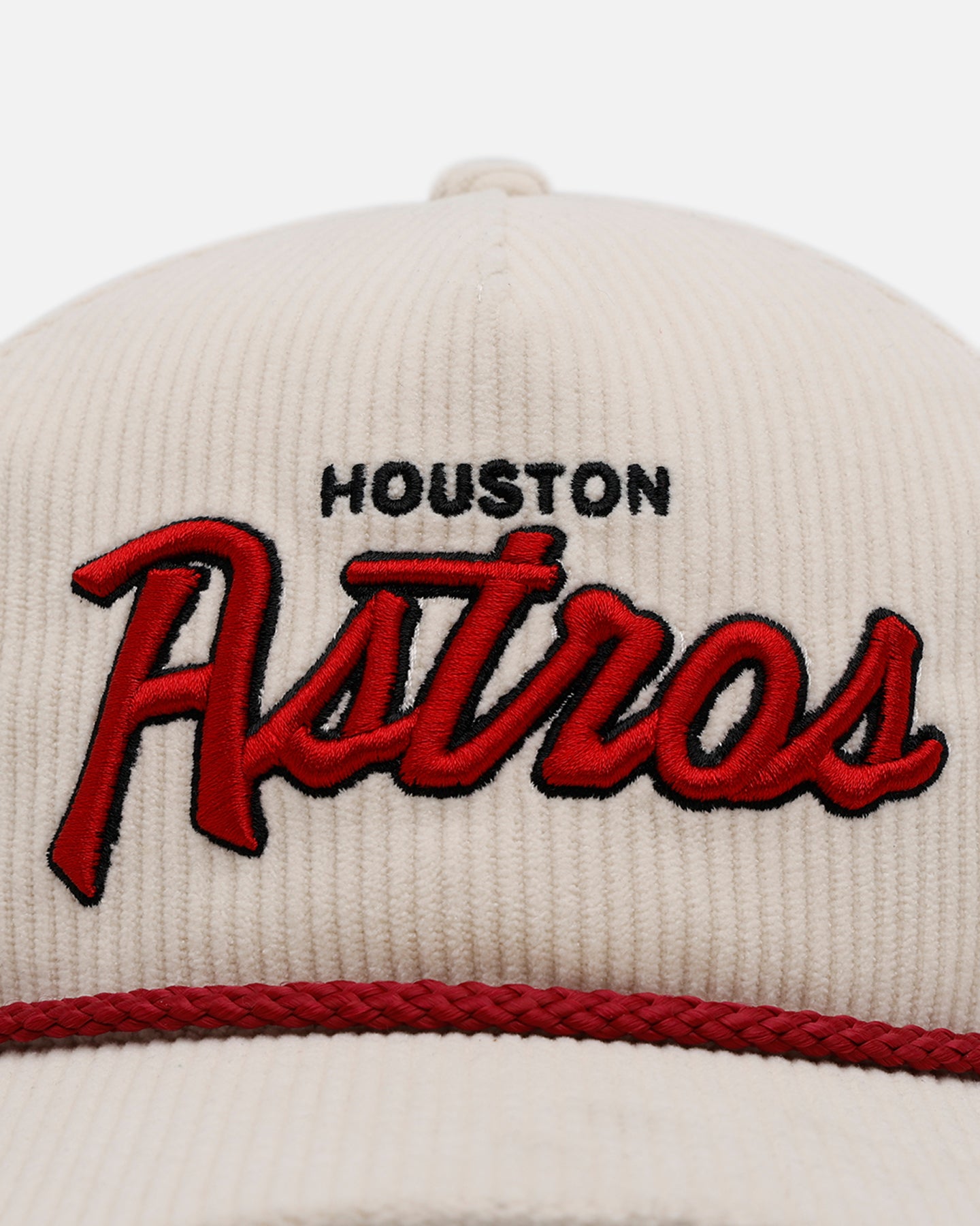 47 Brand Houston Astros 'Natural Script' Premium Corduroy Snapback Hat - Official MLB Licensed Baseball Cap for Men & Women - Perfect for Games, Fan Gear & Streetwear Fashion