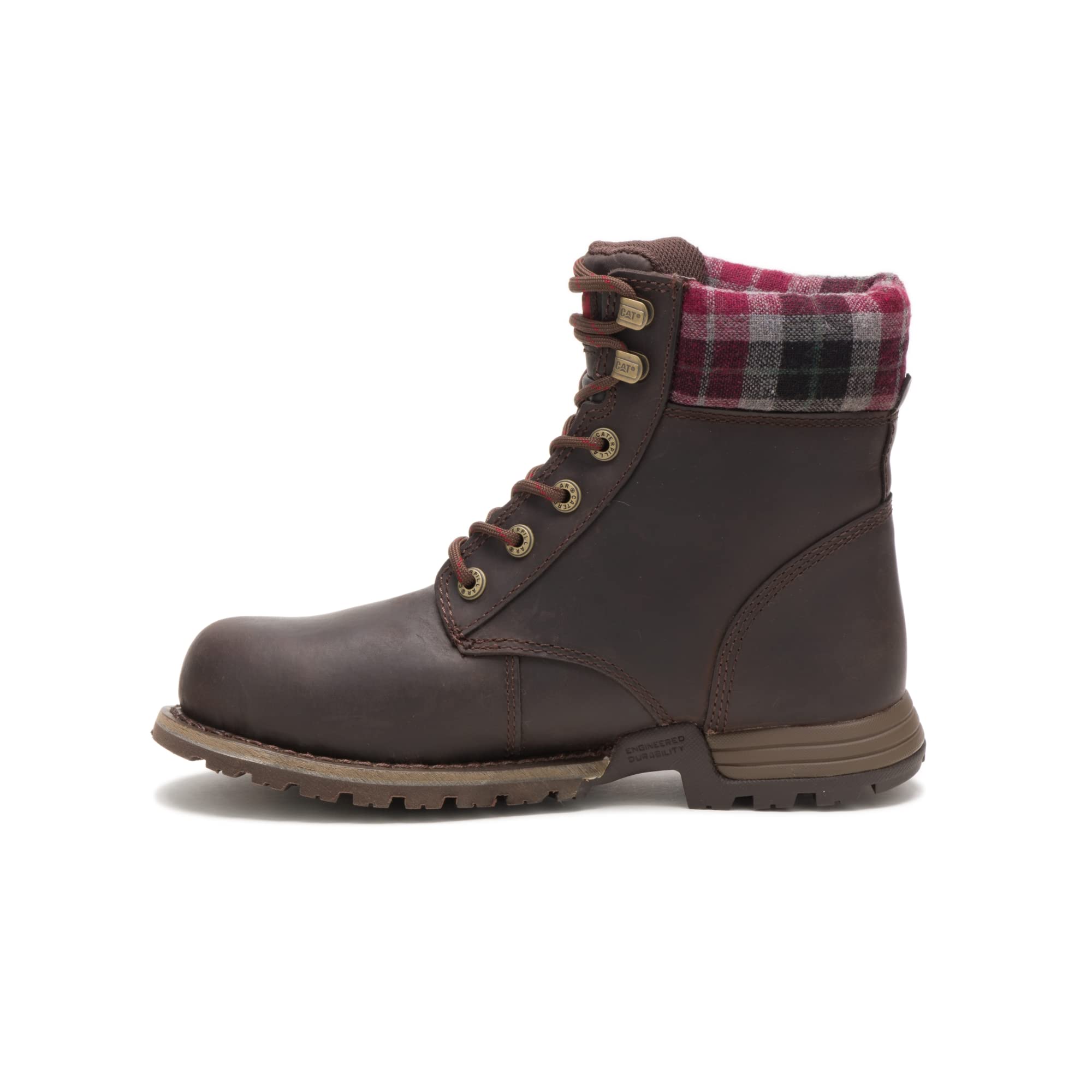 Cat Footwear Women's Kenzie St Construction Boot - Waterproof Work Boots for Women with Slip-Resistant Sole | Perfect for Construction, Landscaping & Outdoor Work