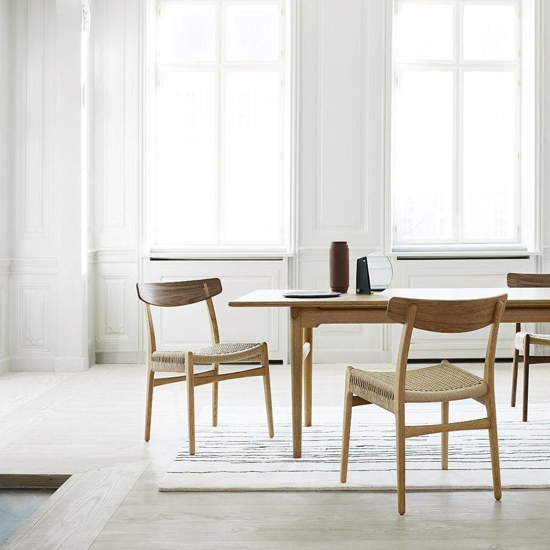 Carl Hansen & Son CH23 Wegner Chair - Mid-Century Modern Dining Chair for Home & Office - Scandinavian Design with Teak Wood & Paper Cord Seat