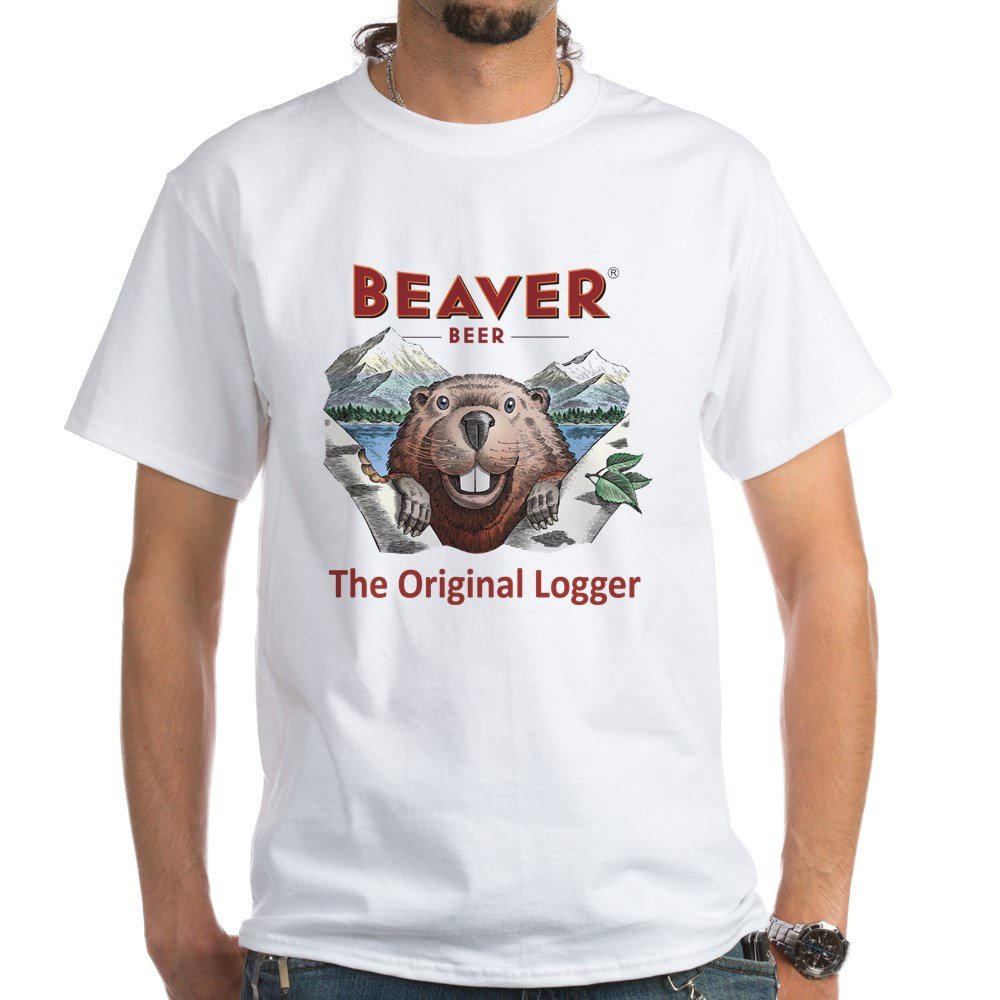 Original Logger White Cotton T-Shirt by CafePress - Comfortable Men's Casual Tee for Outdoor Adventures, Camping & Everyday Wear