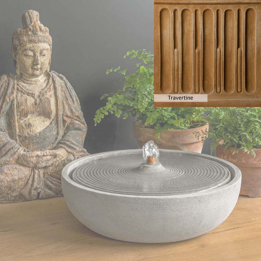 Campania International Ripple Fountain - Outdoor Garden Water Feature for Patio, Yard, and Landscape Decor | Relaxing Water Sounds for Backyard Oasis