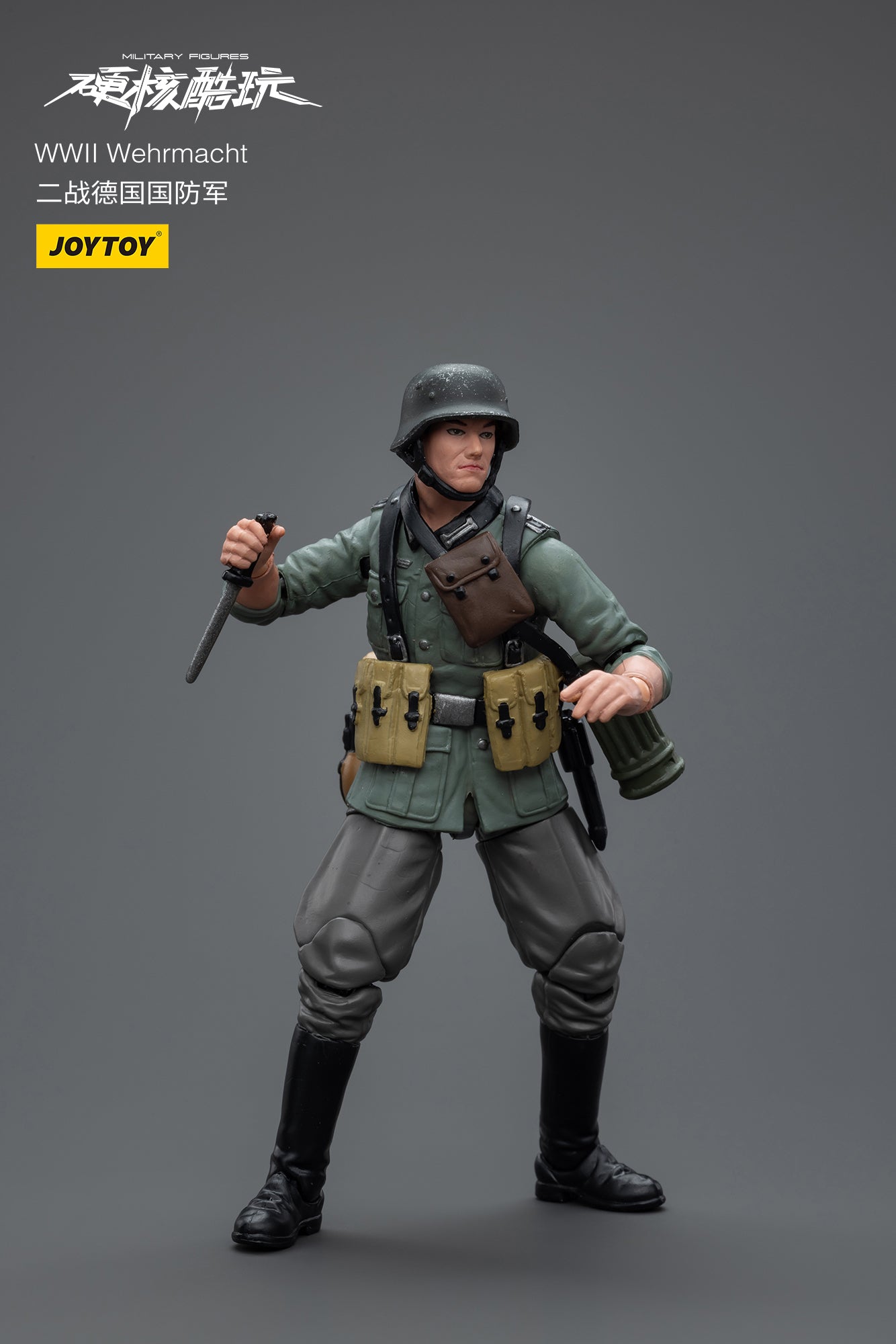 1/18 JOYTOY 3.75 Inch WWII Military Action Figures - German Wehrmacht, Soviet Red Army & US Army Soldiers - Collectible Toy Soldiers for War Games, Dioramas & Display