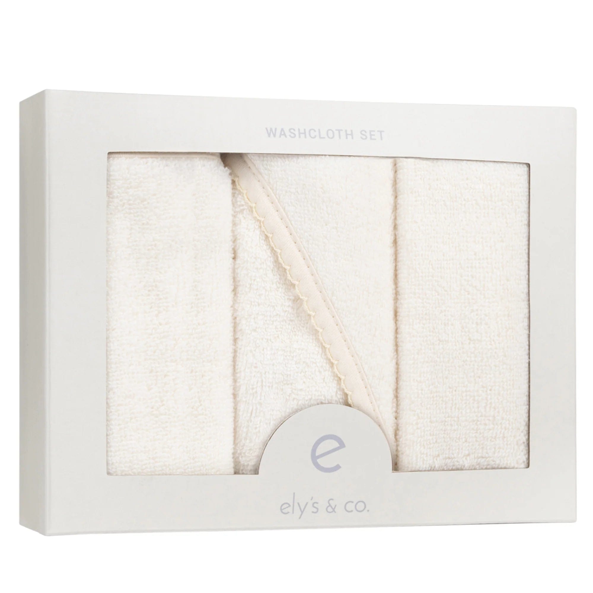 Elys & Co Scalloped Hooded Baby Towel with Pocket Washcloth - Soft Absorbent Bath Towel for Newborns, Infants & Toddlers - Perfect for Bath Time, Swimming & Beach Outings