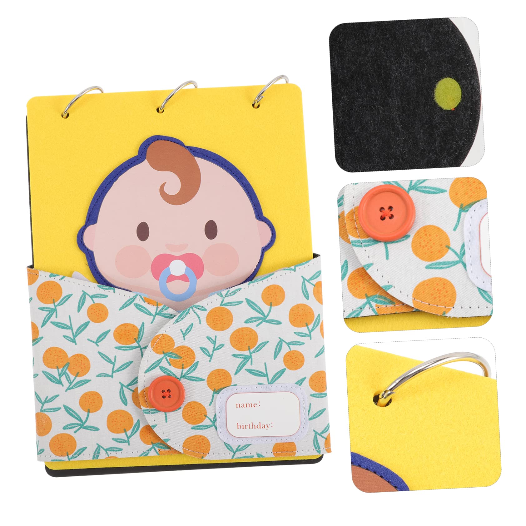 UPKOCH 4-Piece Baby Scrapbook Album Set - Safe Non-Toxic Materials for Baby Milestones Photo Book | Perfect for Newborn Memory Keeping, First Birthday Gifts & Family Photo Preservation