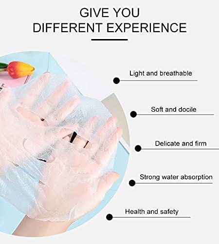 APOEM Compressed Face Mask Sheets - 100% Cotton DIY Facial Paper Mask for Hydration & Brightening (10 Pack) - Perfect for Spa, Travel & Skincare Routine